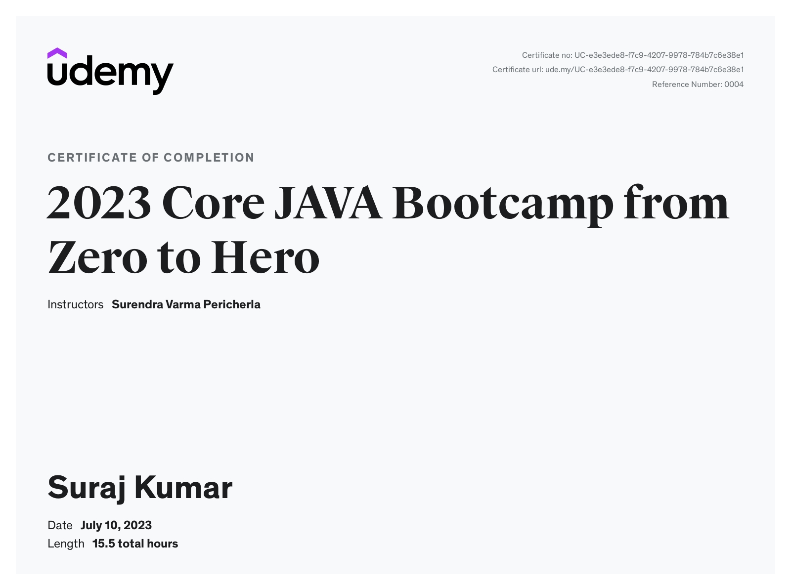 Core Java Bootcamp